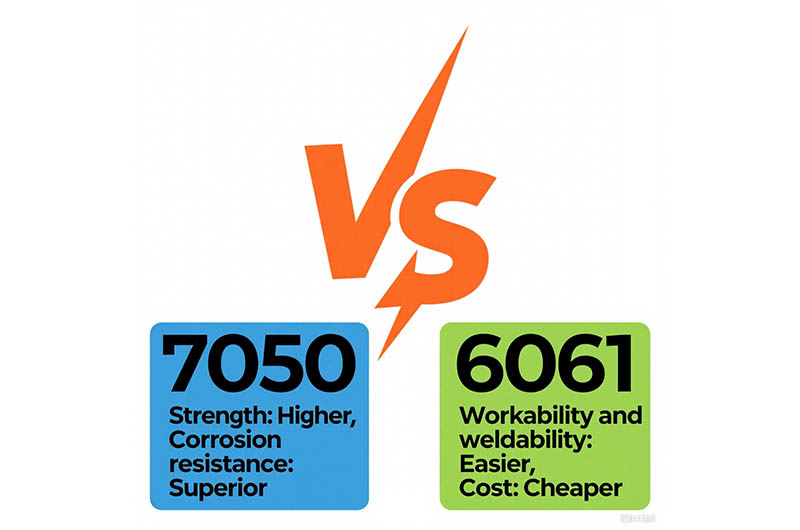 Aluminium 7050 vs 6061